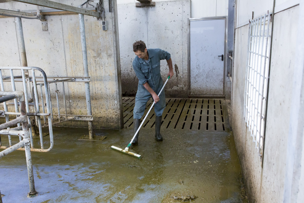 melkput schoonmaken